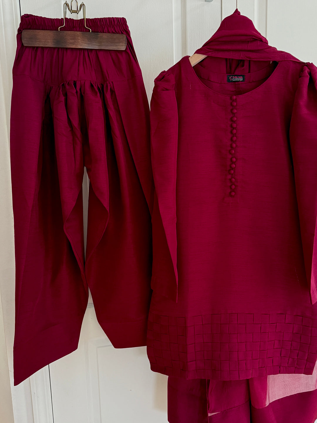 CHECKS SILK FARSHI SHALWAR FRCH01