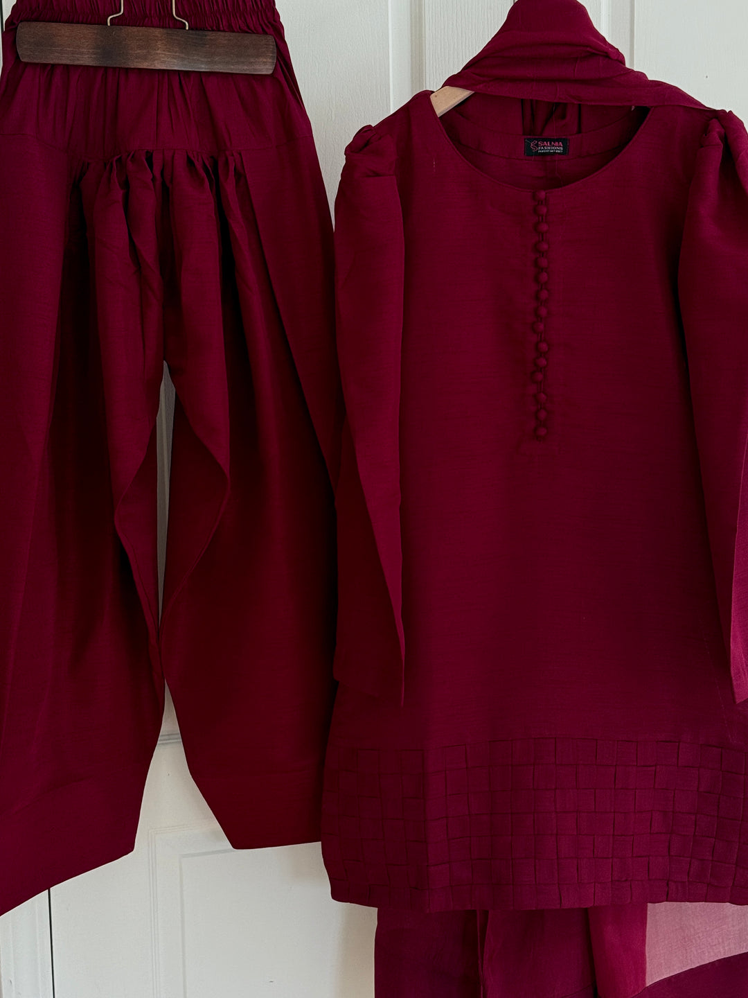 CHECKS SILK FARSHI SHALWAR FRCH01