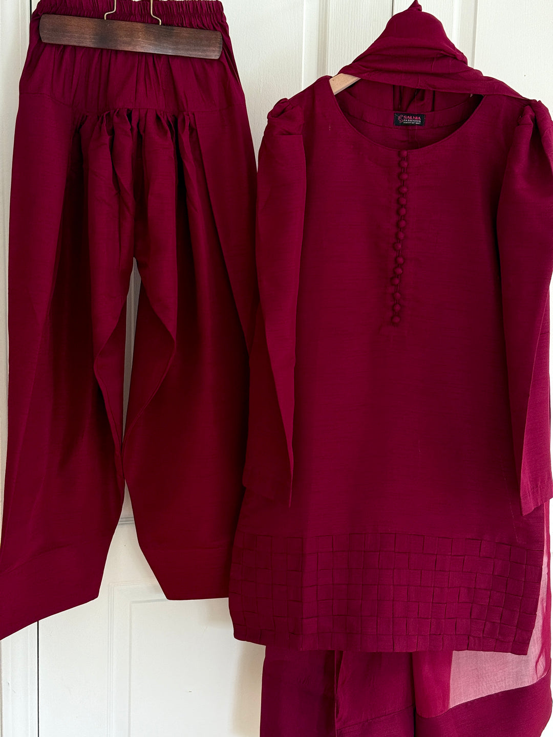 CHECKS SILK FARSHI SHALWAR FRCH01