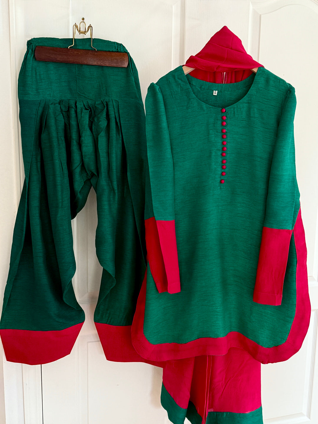 SOLID SILK FARSHI SHALWAR FRSL19