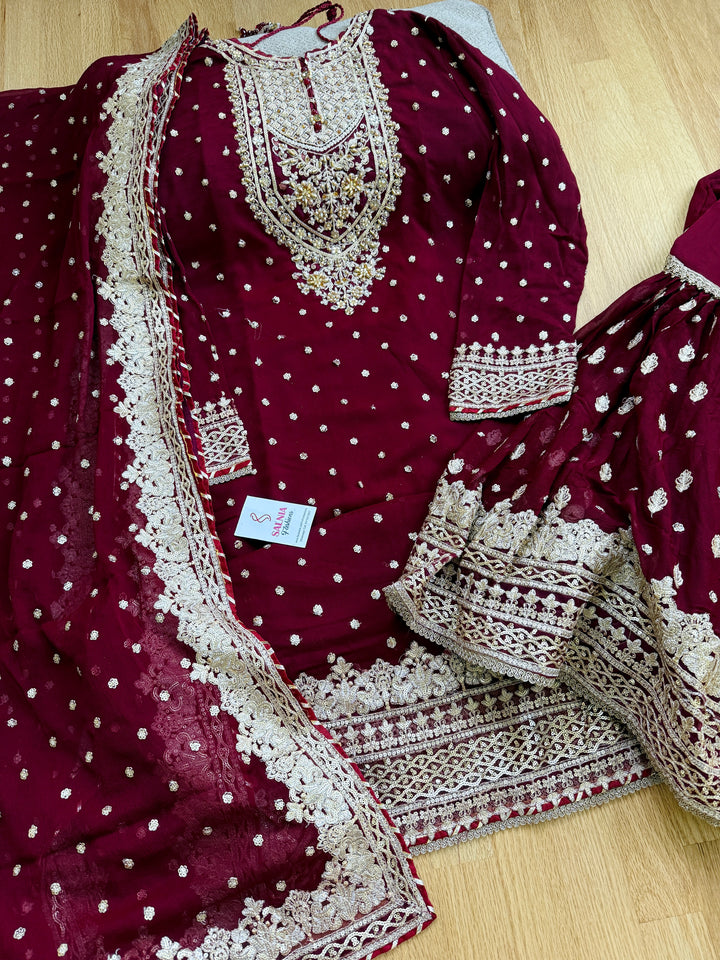 CHIFFON PARTYWEAR SUIT ALPW21
