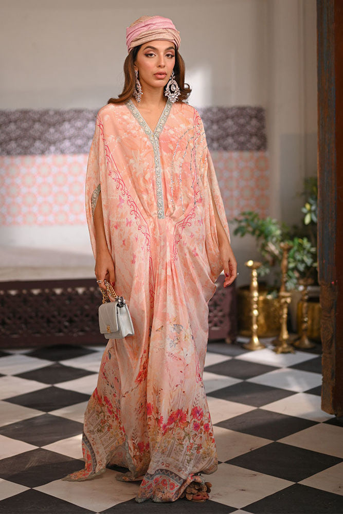 ANSAB JAHANGIR DIGITAL SILK KAFTAN ELLANA