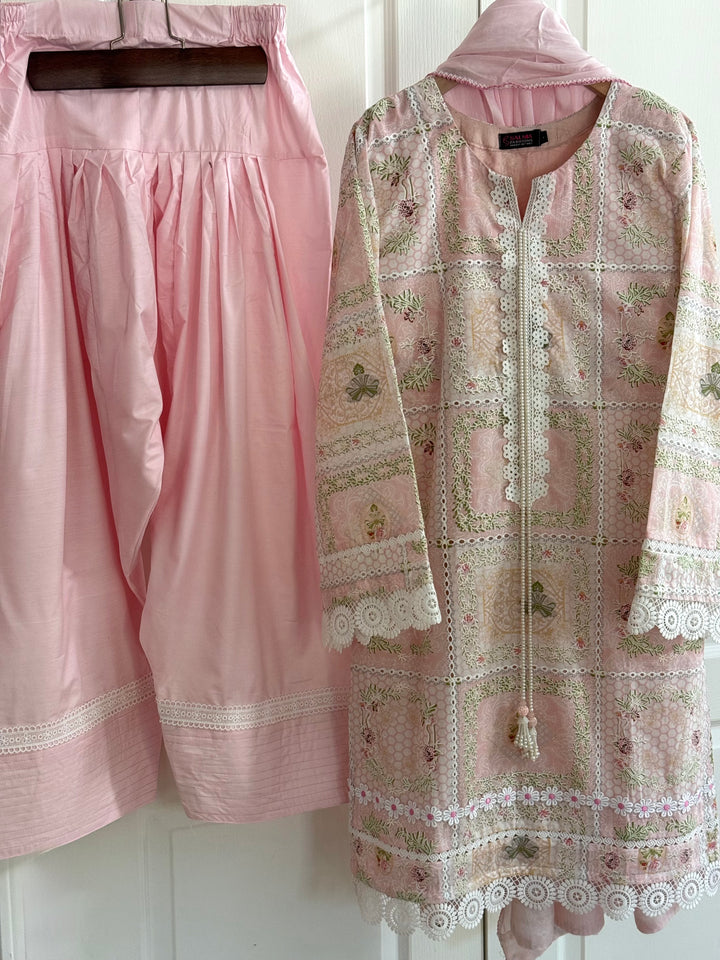 SCHIFFLI EMBROIDERED FARSHI SHALWAR SCFR02