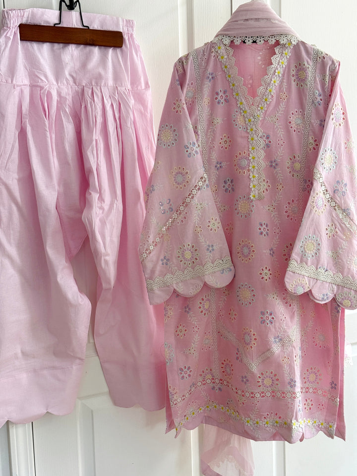 SCHIFFLI EMBROIDERED FARSHI SHALWAR SCFR04