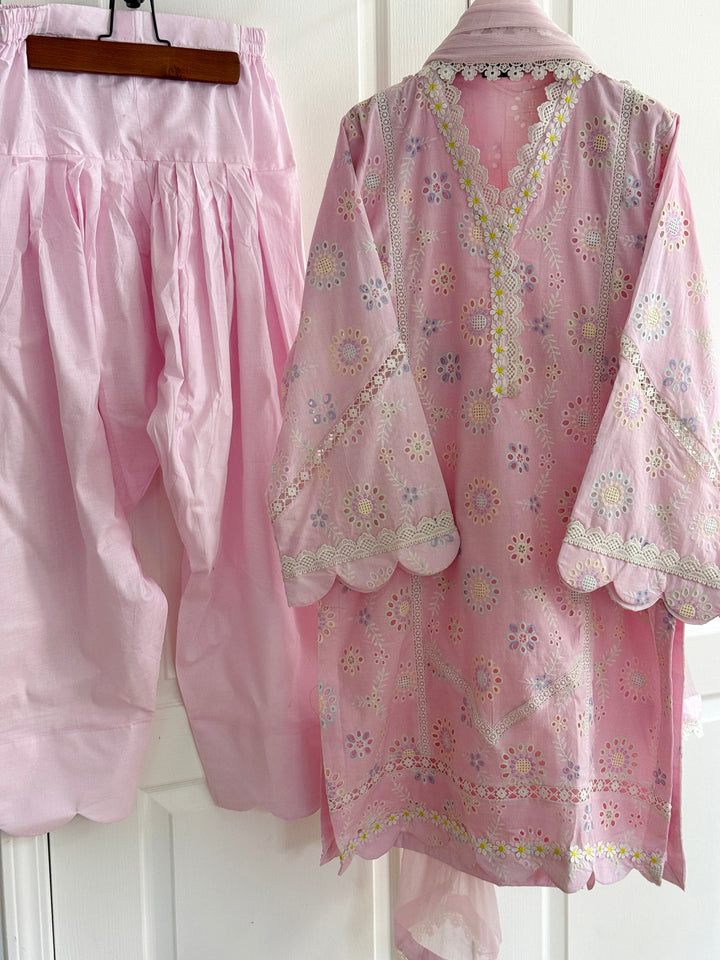 SCHIFFLI EMBROIDERED FARSHI SHALWAR SCFR04