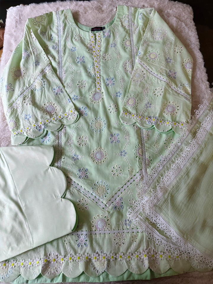 SCHIFFLI EMBROIDERED FARSHI SHALWAR SCFR06