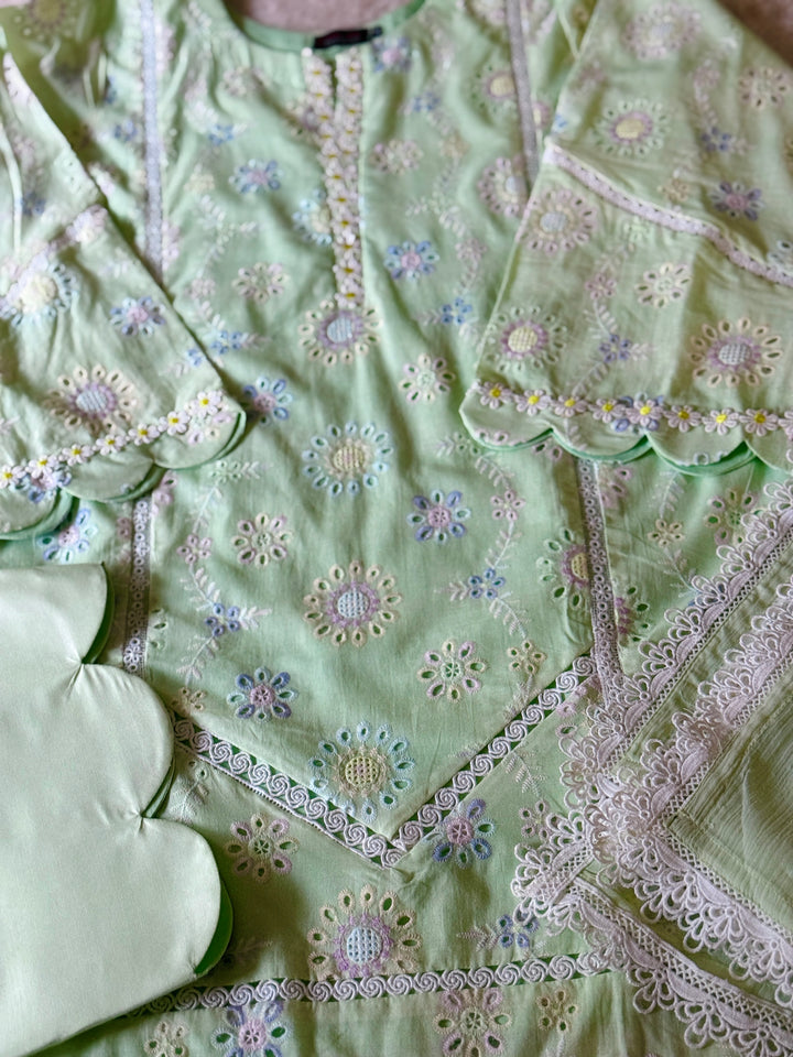 SCHIFFLI EMBROIDERED FARSHI SHALWAR SCFR06