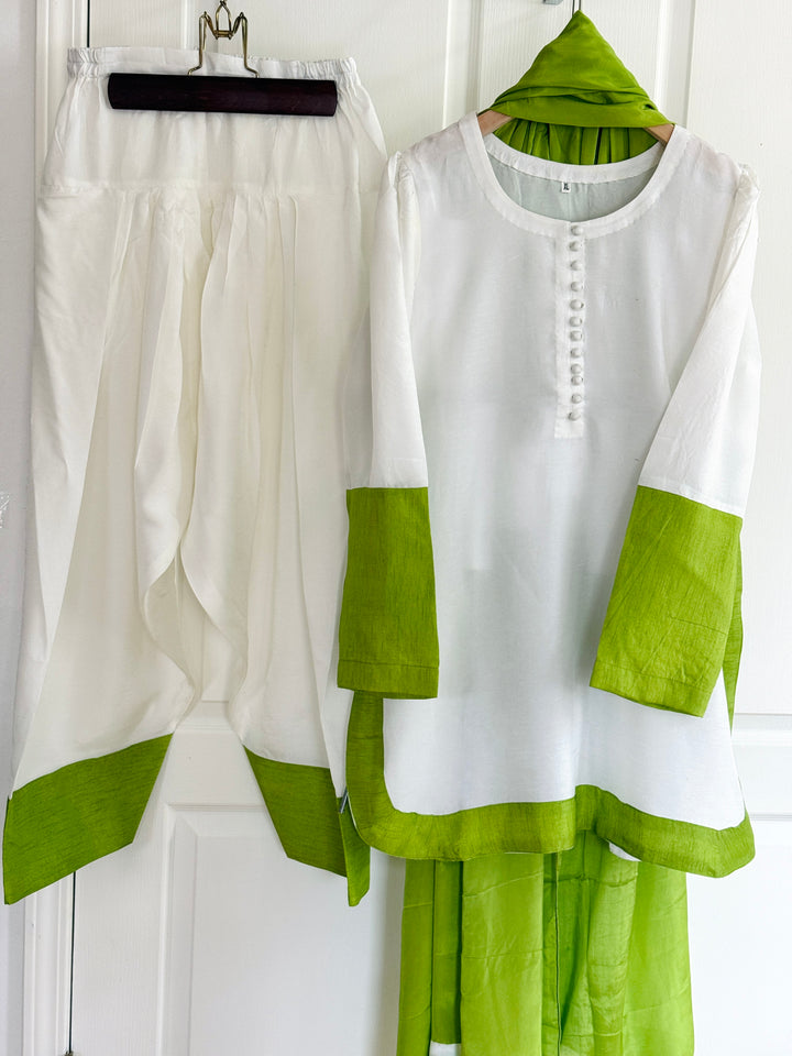 SOLID SILK FARSHI SHALWAR FRSL11