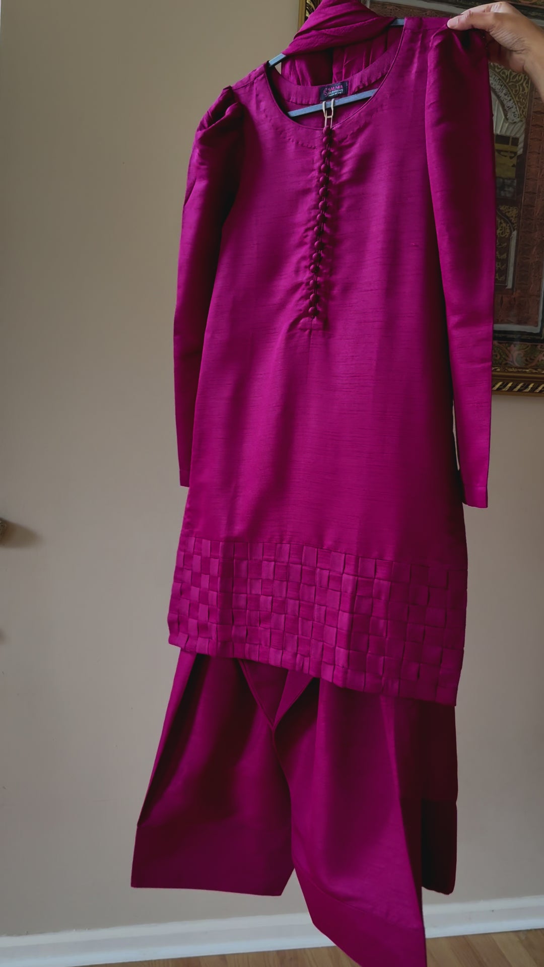 CHECKS SILK FARSHI SHALWAR FRCH01