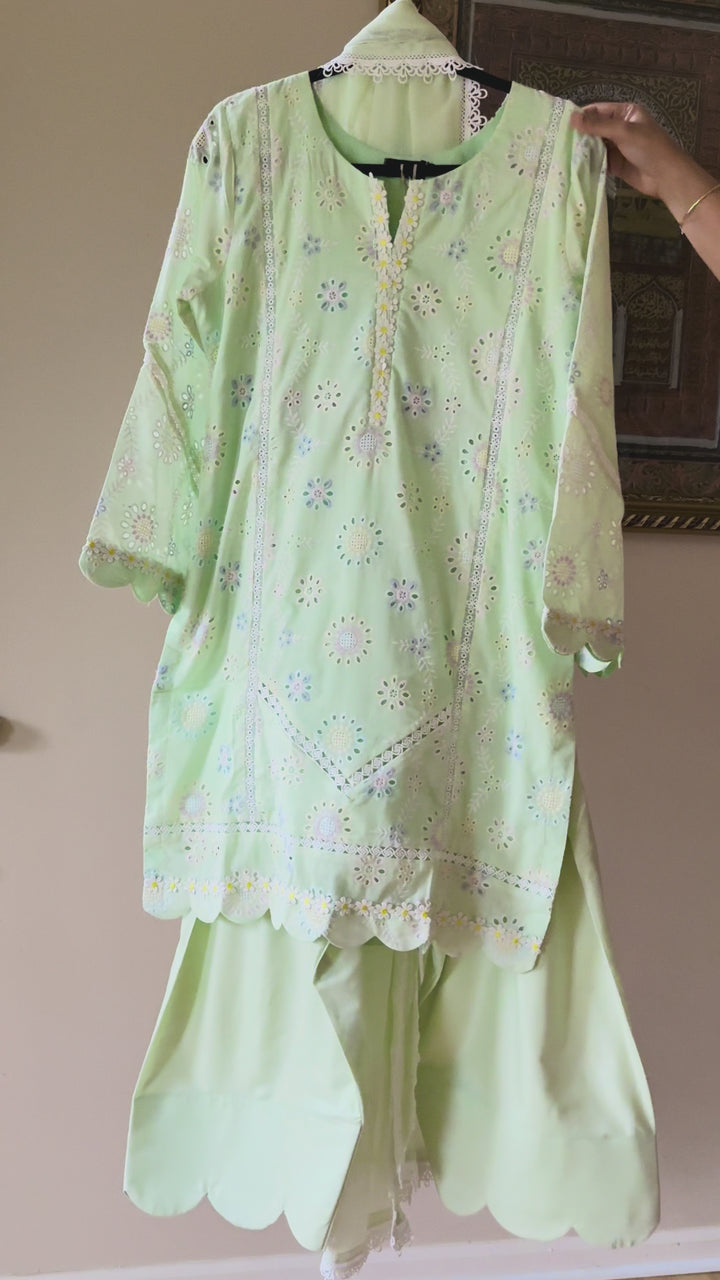 SCHIFFLI EMBROIDERED FARSHI SHALWAR SCFR06