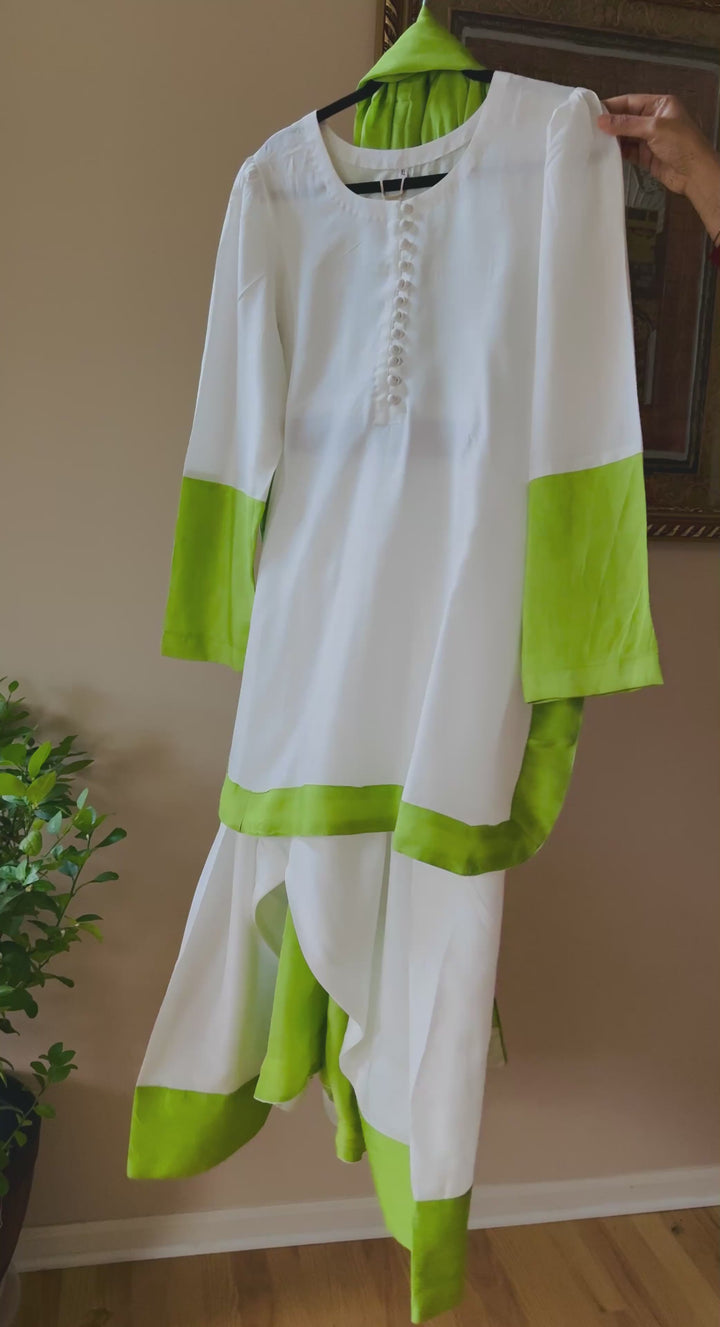 SOLID SILK FARSHI SHALWAR FRSL11