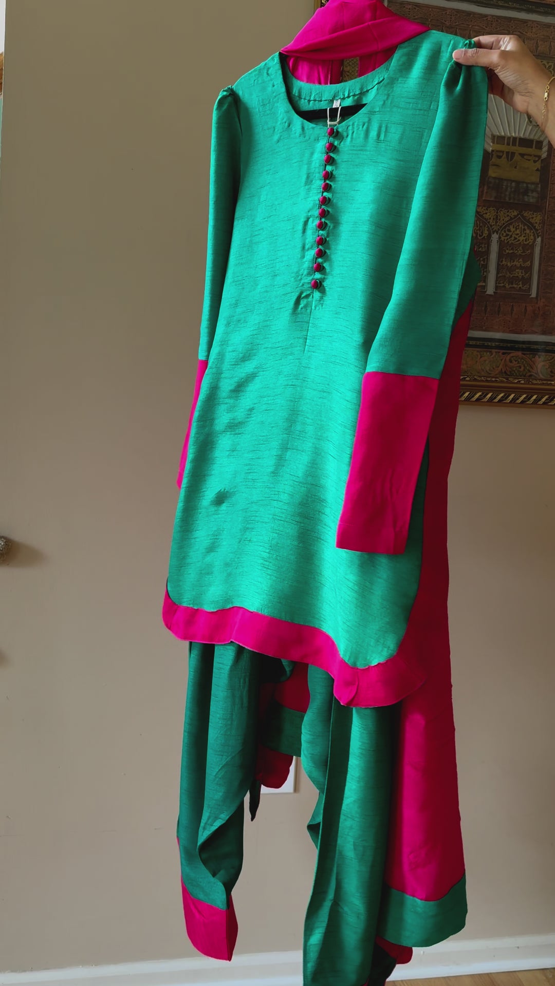 SOLID SILK FARSHI SHALWAR FRSL19