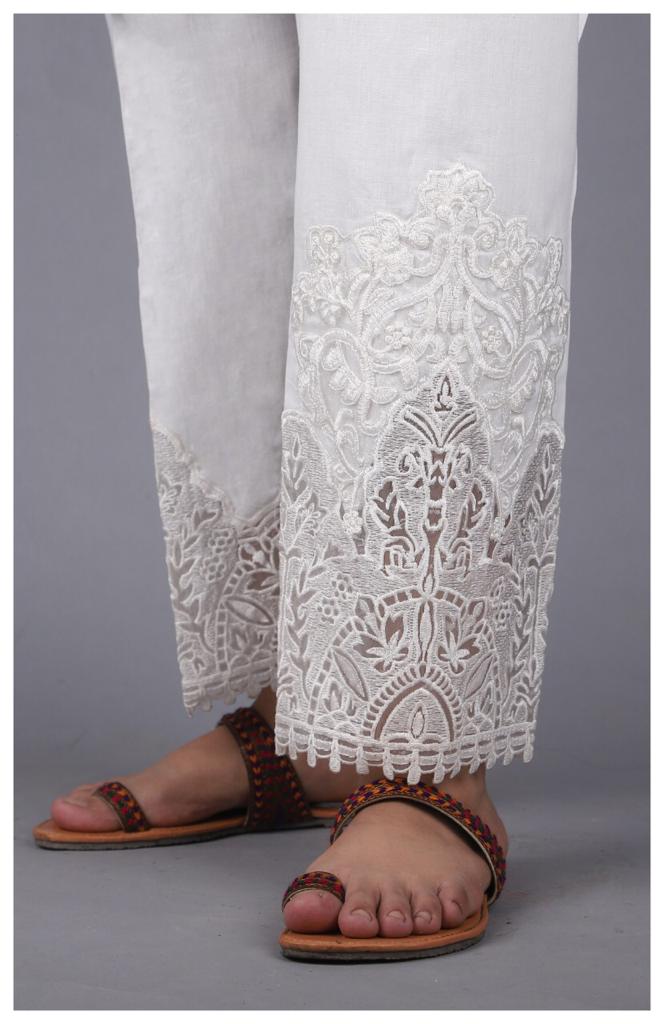 EMBROIDERED STRAIGHT PANTS