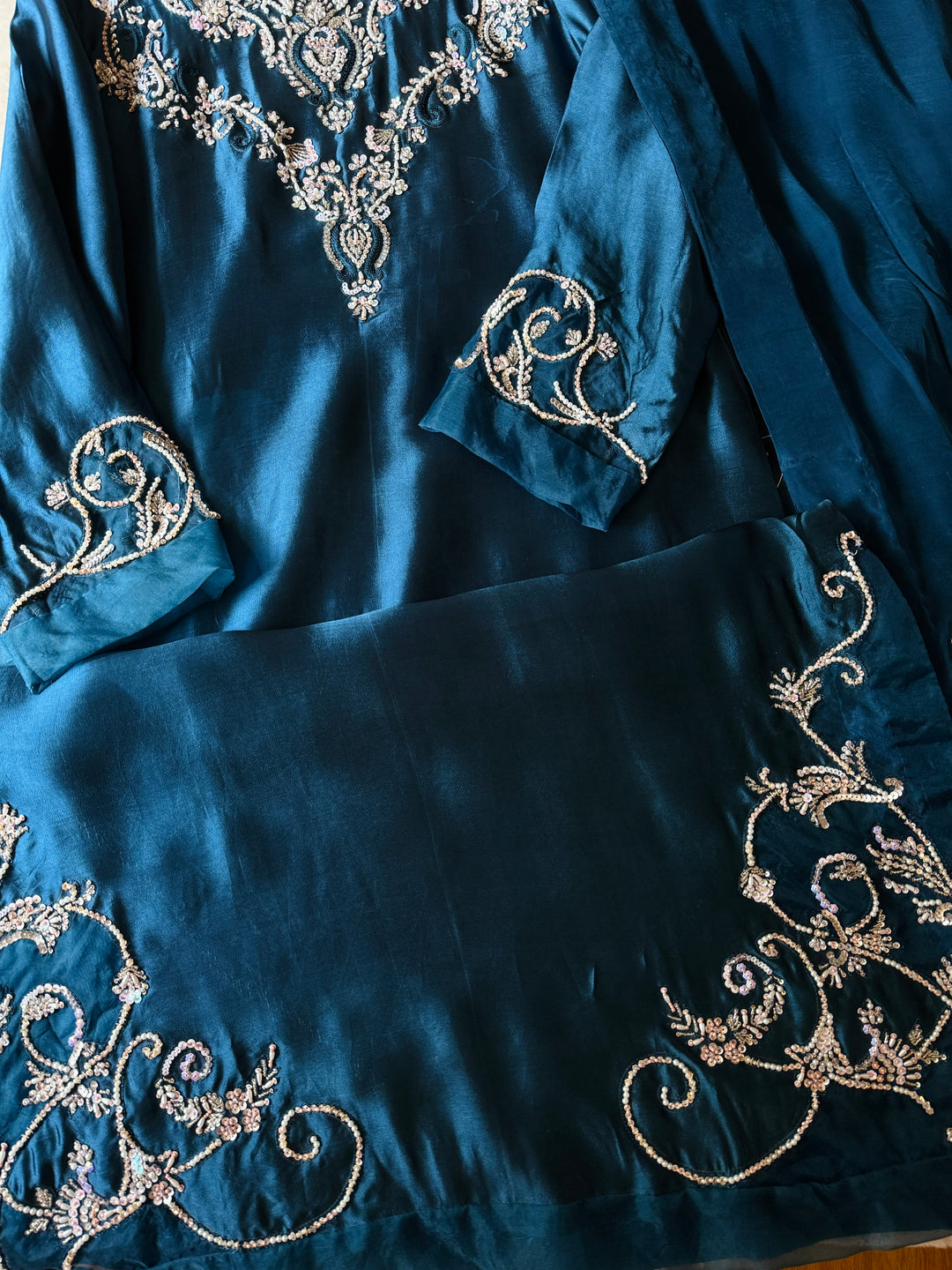 HEAVY PURE SILK CUSTOM PARTYWEAR MUSF02