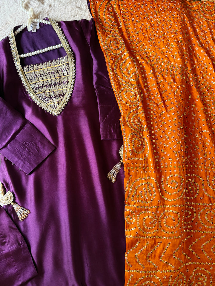 CUSTOM SERIES PURE SILK CHUNRI SUITS CHSF12