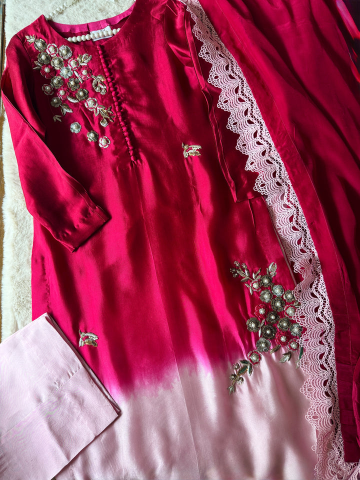 HEAVY PURE SHEESHA SILK CUSTOM PARTYWEAR MUSF22