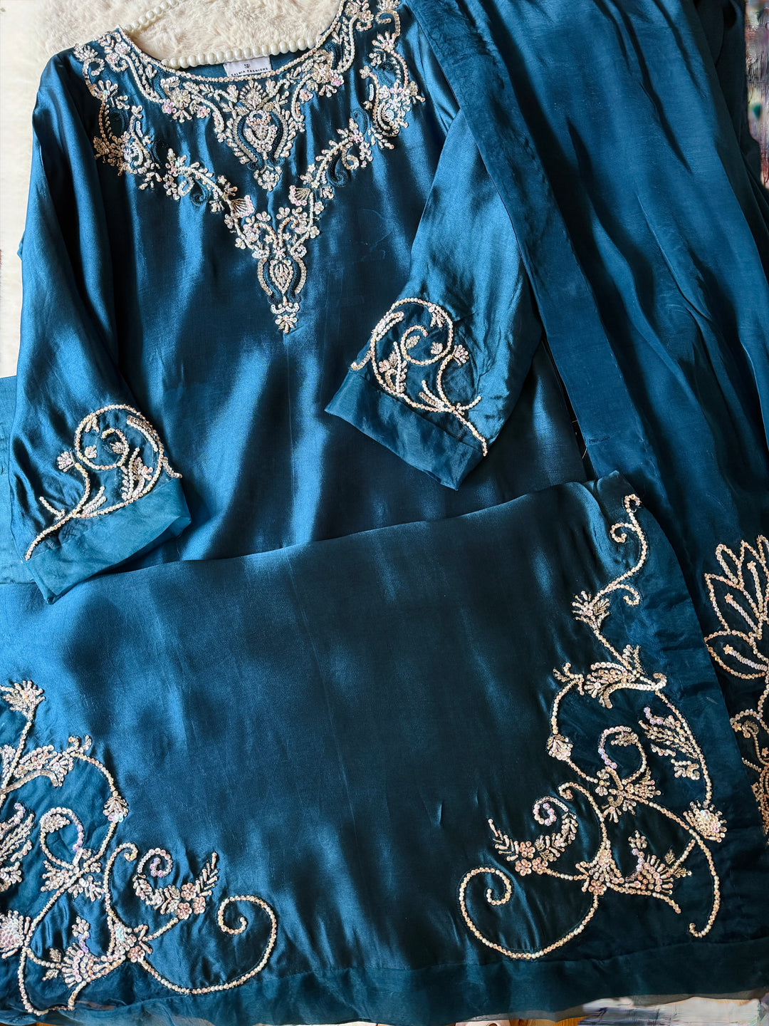 HEAVY PURE SILK CUSTOM PARTYWEAR MUSF02