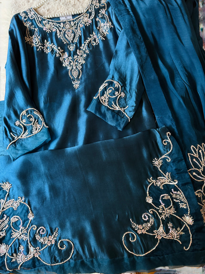 HEAVY PURE SILK CUSTOM PARTYWEAR MUSF02