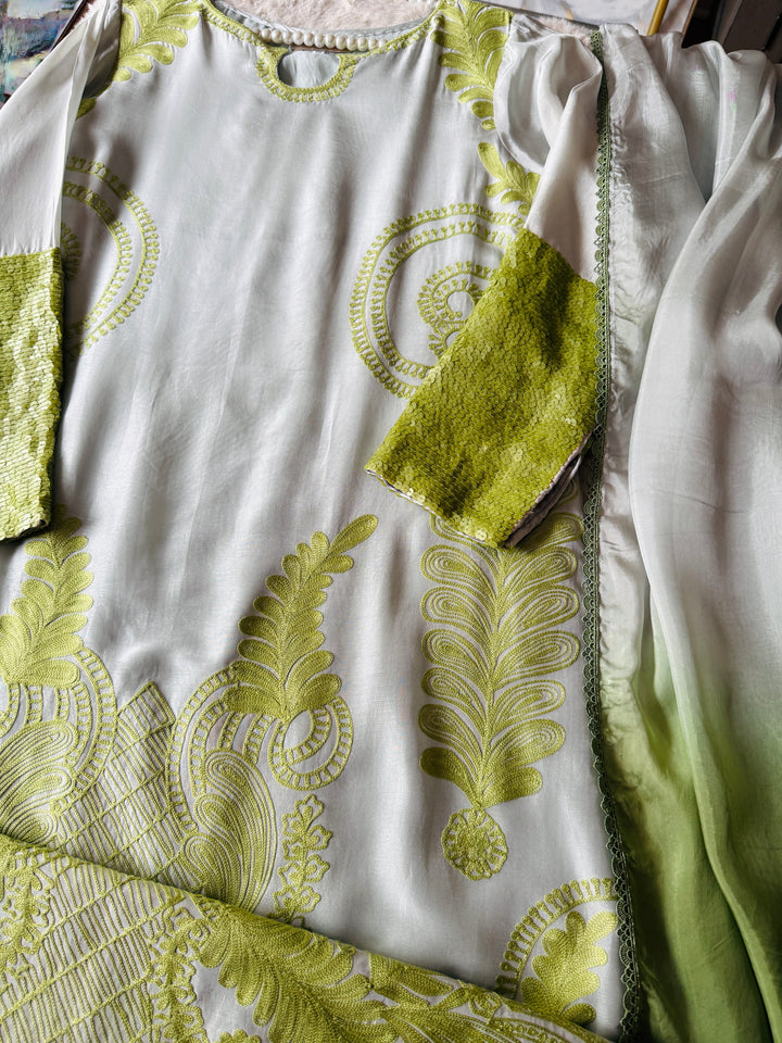 EMBROIDERED SILK KAFTAN SFKF50