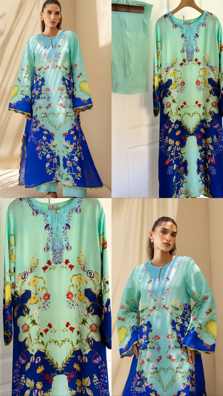 PURE CREPE SILK FUSION KAFTAN SFKF01