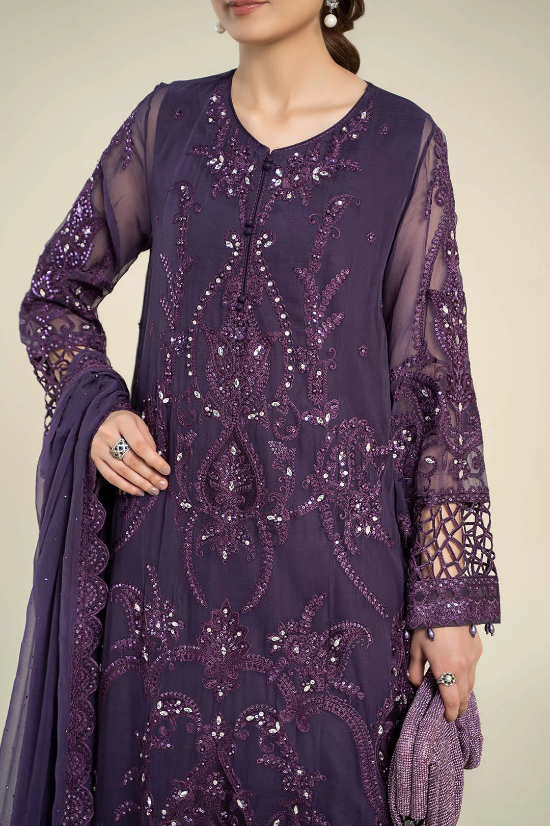 CHIFFON PARTYWEAR SUIT ALPW90