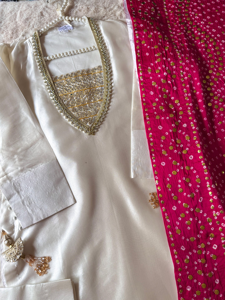CUSTOM SERIES PURE SILK CHUNRI SUITS CHSF11