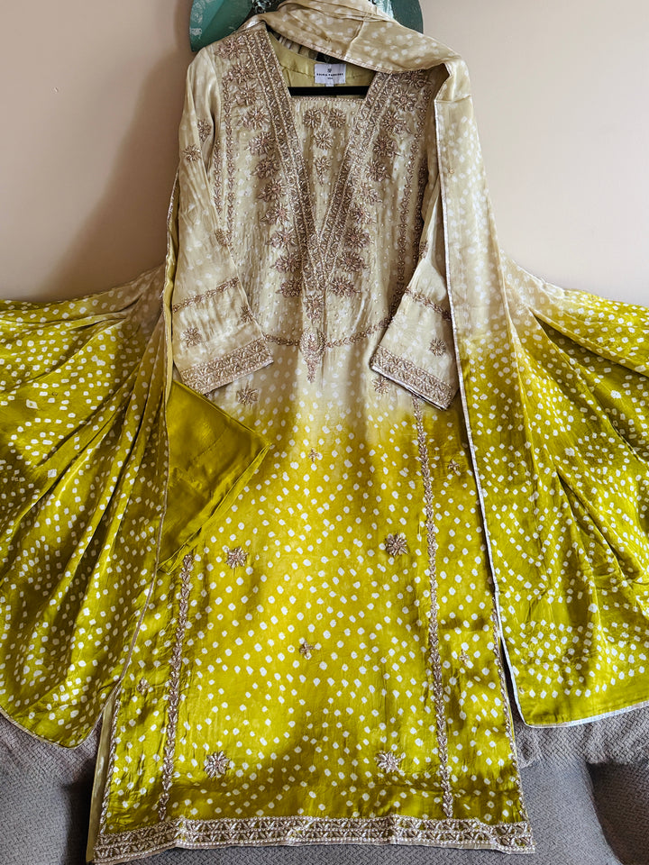 PURE SILK CHUNRI SUIT(CUSTOM SERIES) SFCH03