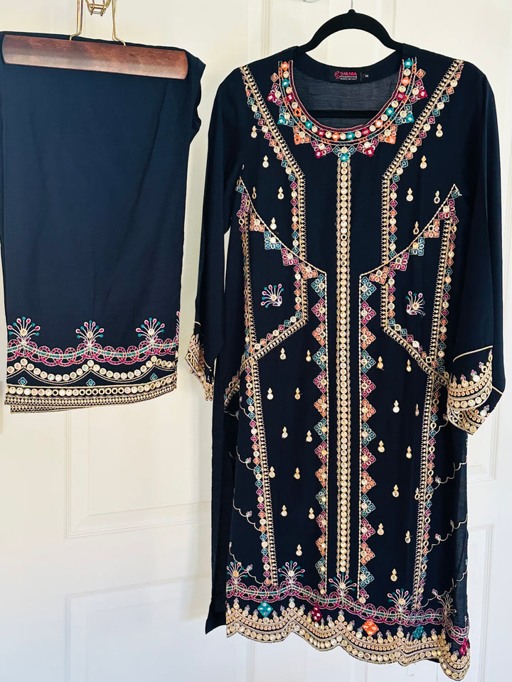 EMBROIDERED CO-ORD SHIRT/PANT MQ14