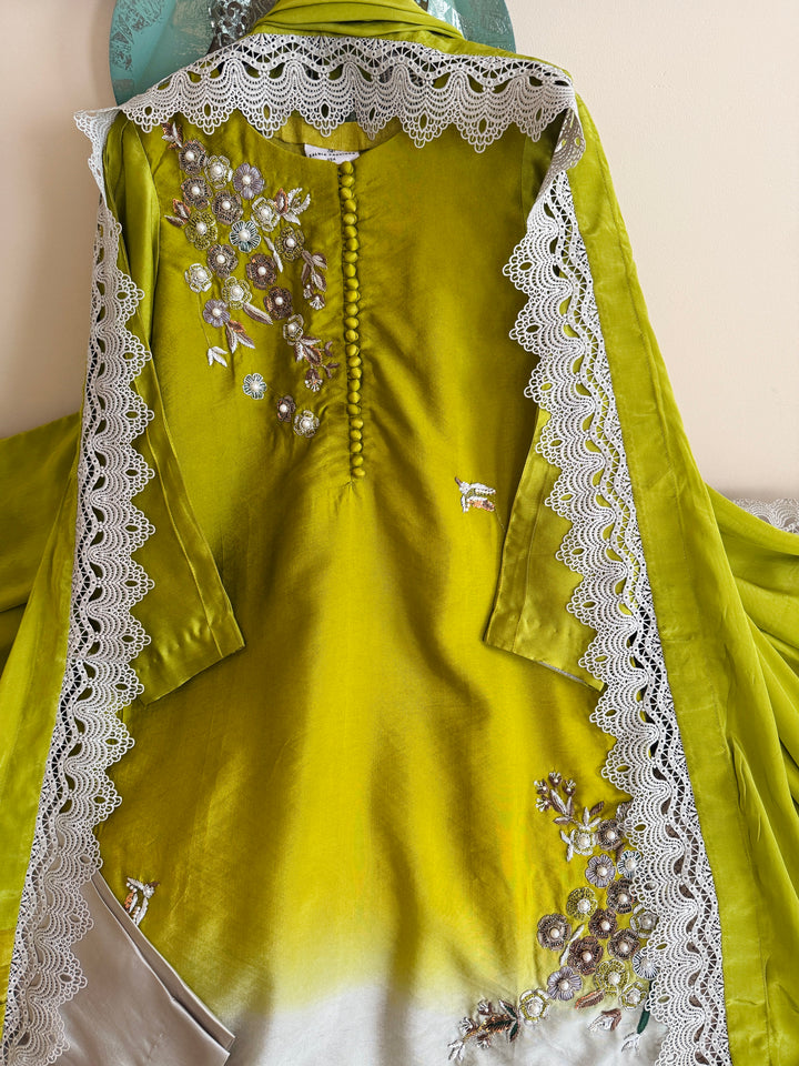 HEAVY PURE SHEESHA SILK CUSTOM PARTYWEAR MUSF20
