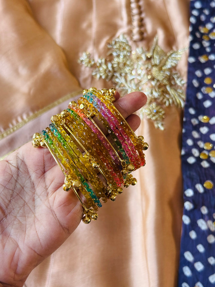 CUSTOM SERIES PURE SILK CHUNRI FROCK CHSF10