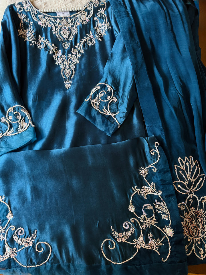 HEAVY PURE SILK CUSTOM PARTYWEAR MUSF02