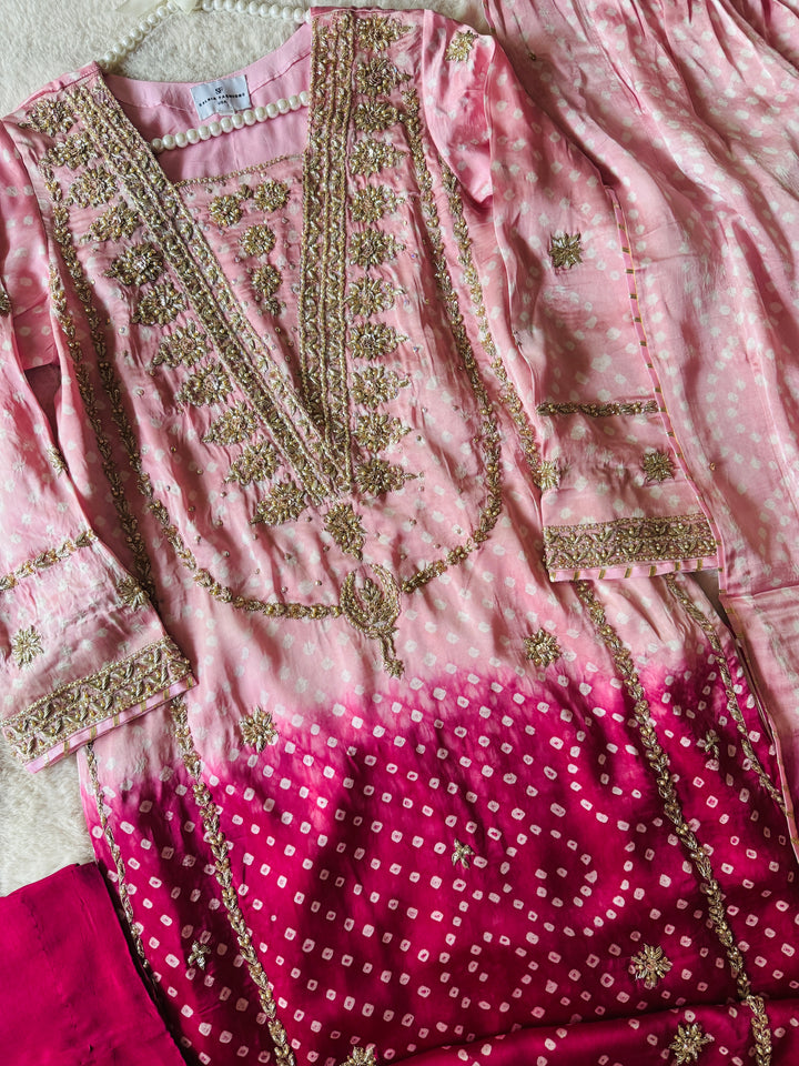 PURE SILK CHUNRI SUIT(CUSTOM SERIES) SFCH04