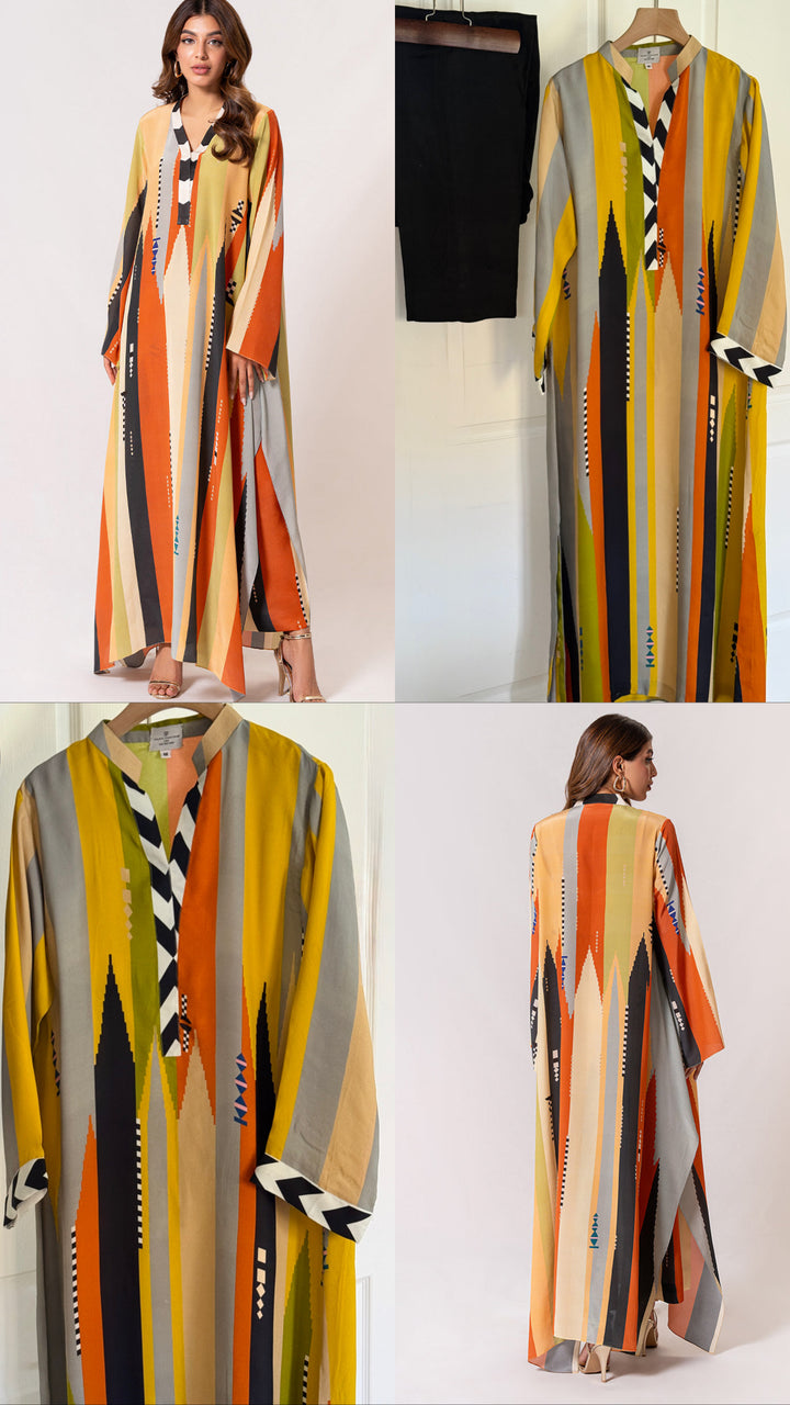 PURE CREPE SILK FUSION KAFTAN SFKF02