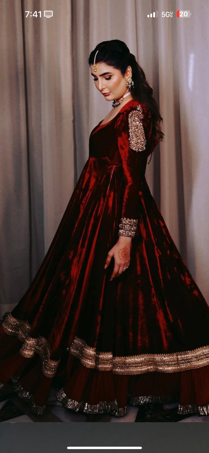 VELVET FORMAL FROCK PARTYWEAR SUIT VLSF02