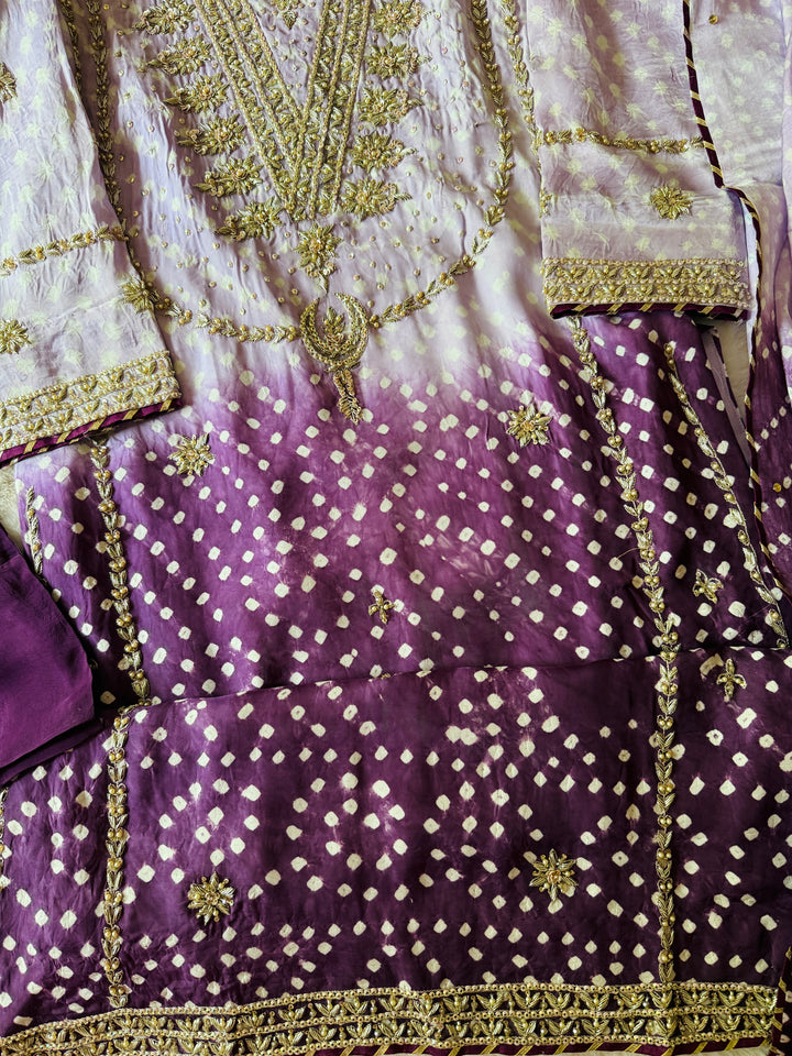 PURE SILK CHUNRI SUIT(CUSTOM SERIES) SFCH02