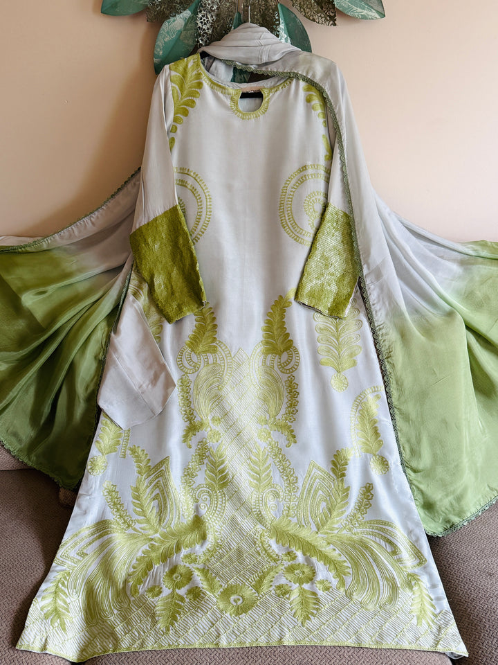 EMBROIDERED SILK KAFTAN SFKF50