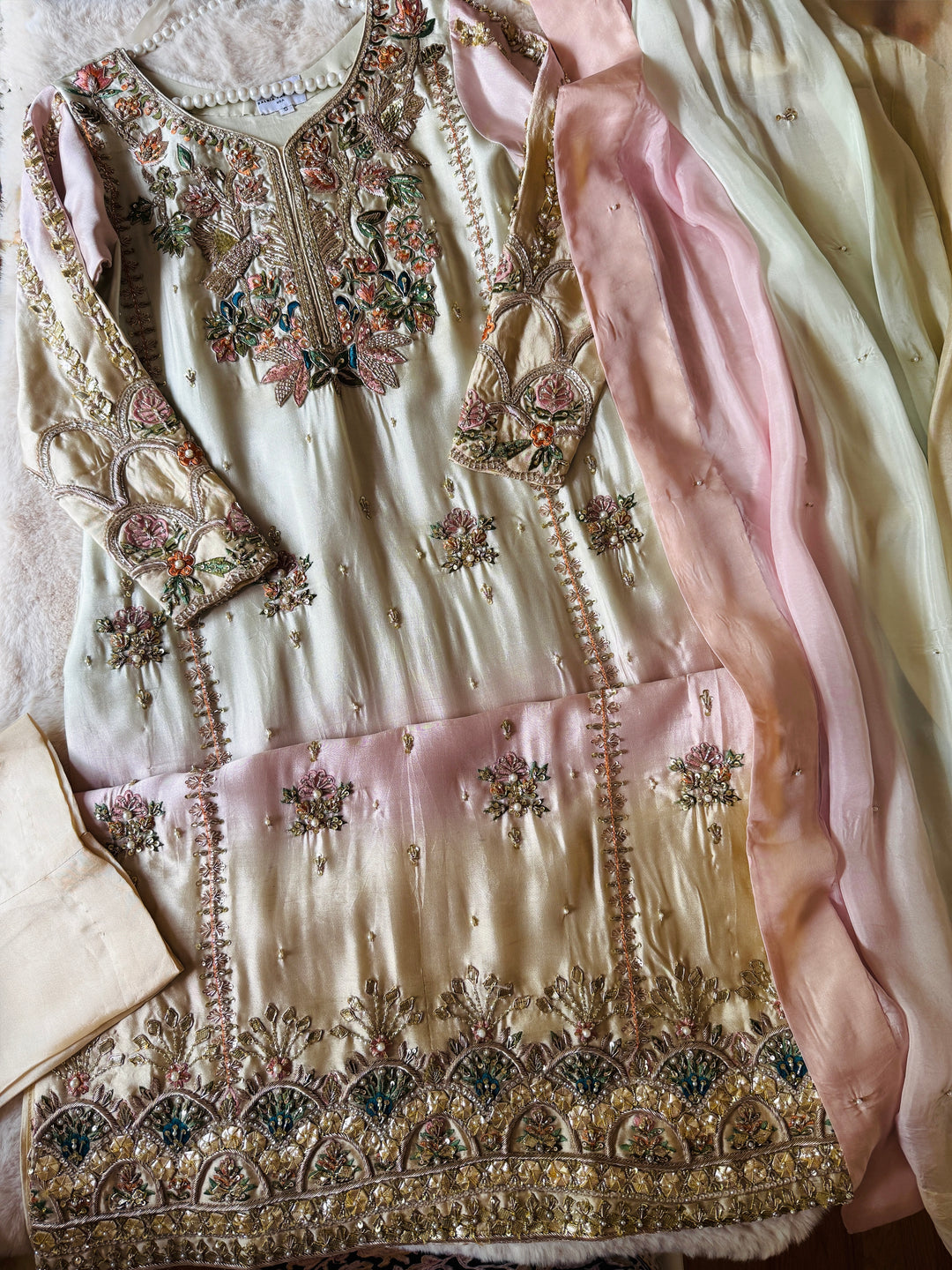 HEAVY PURE SILK CUSTOM WEDDING WEAR MUSF11