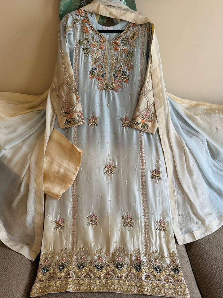 HEAVY PURE SILK CUSTOM WEDDING WEAR MUSF10