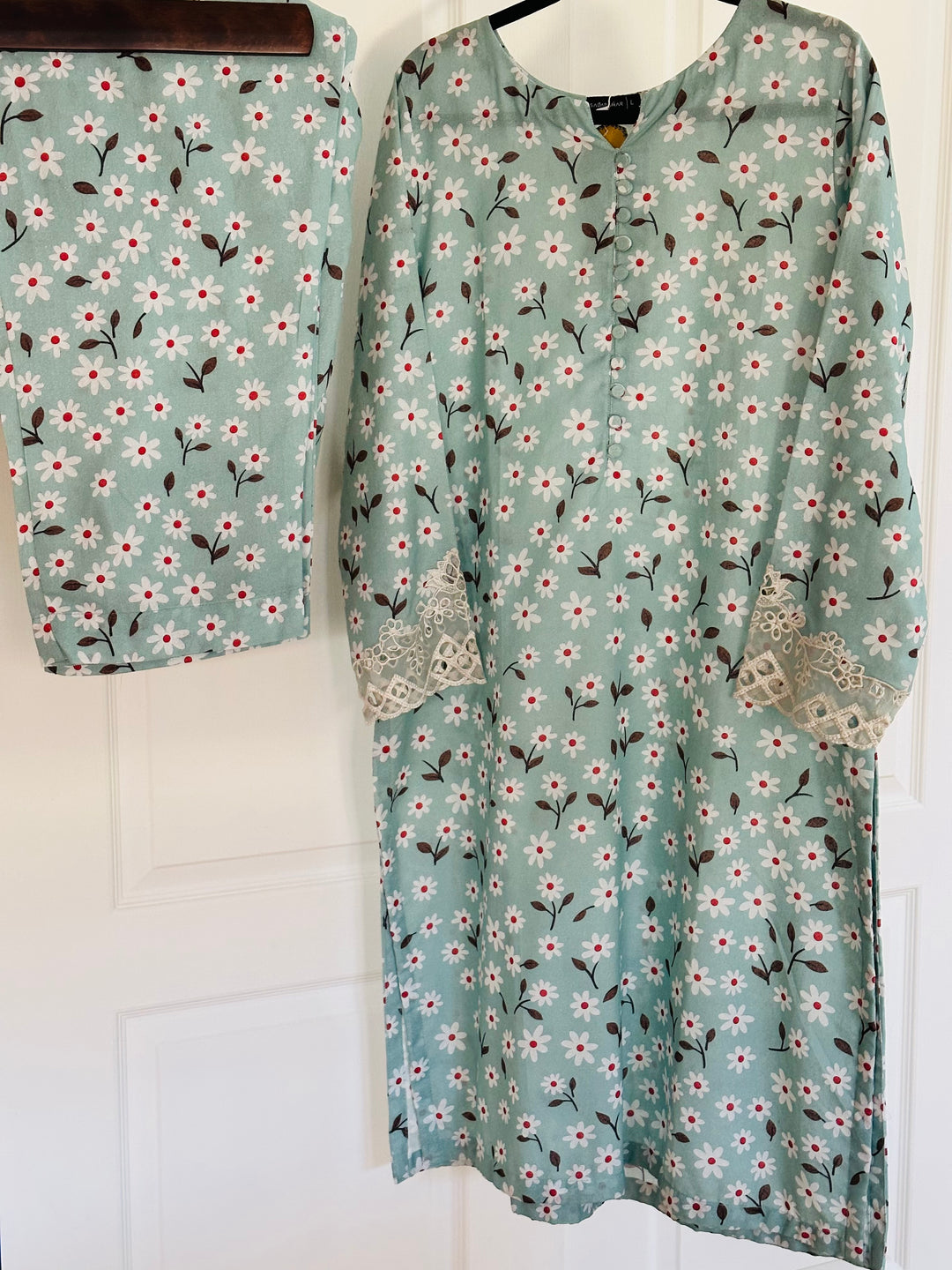 EMBROIDERED CO-ORD SHIRT/PANT SB02