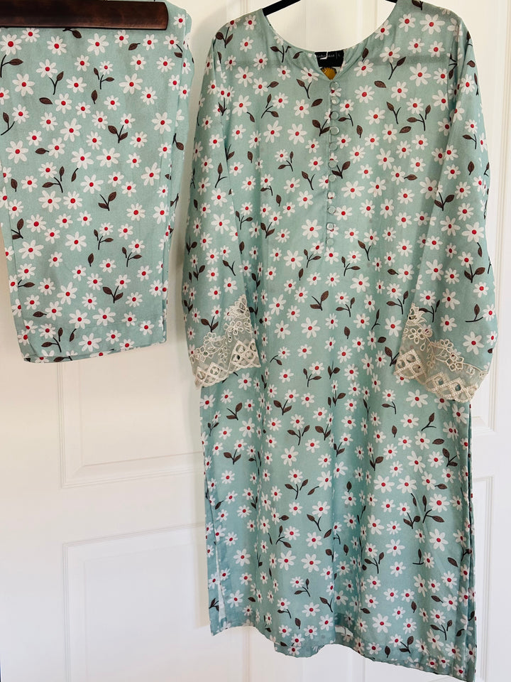 EMBROIDERED CO-ORD SHIRT/PANT SB02