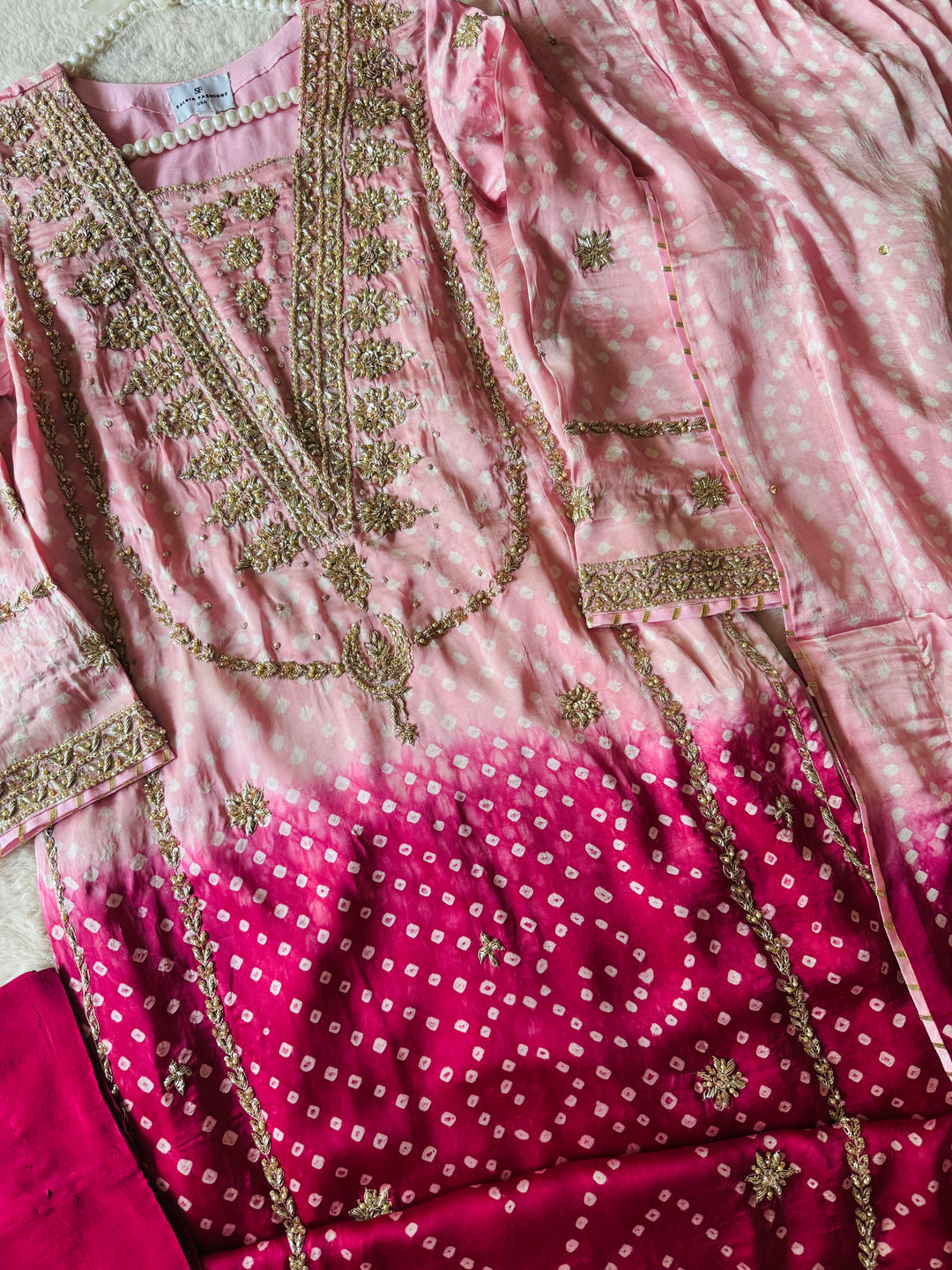 PURE SILK CHUNRI SUIT(CUSTOM SERIES) SFCH04
