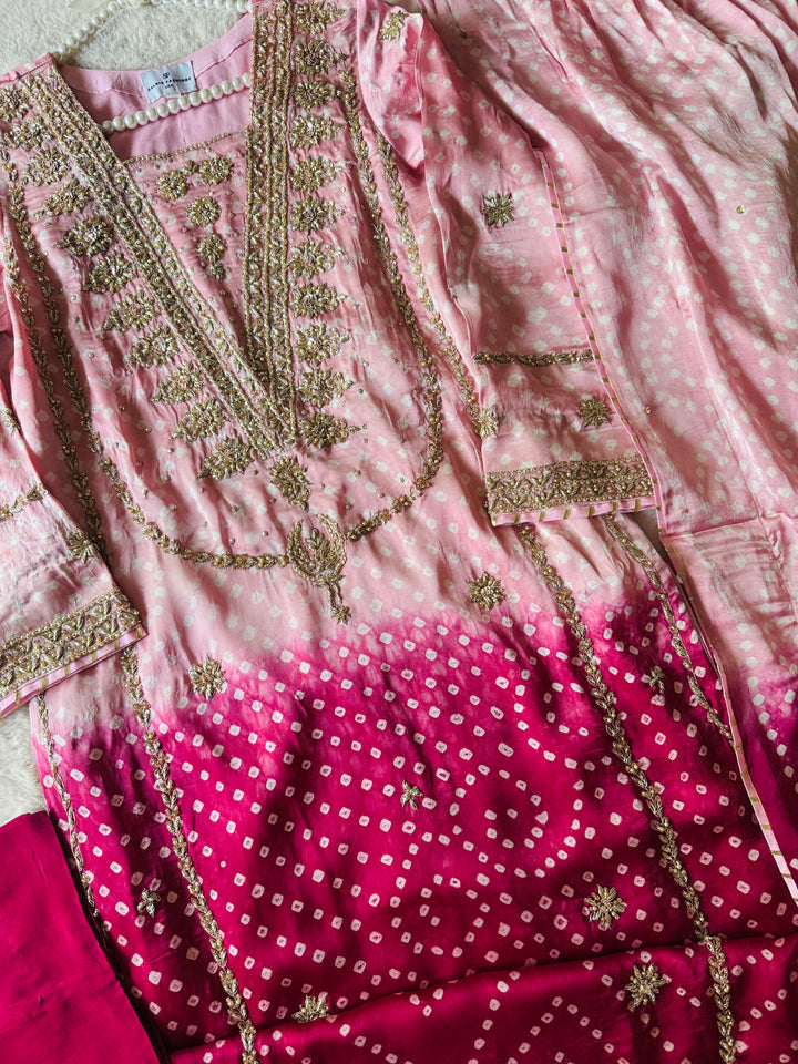 PURE SILK CHUNRI SUIT(CUSTOM SERIES) SFCH04
