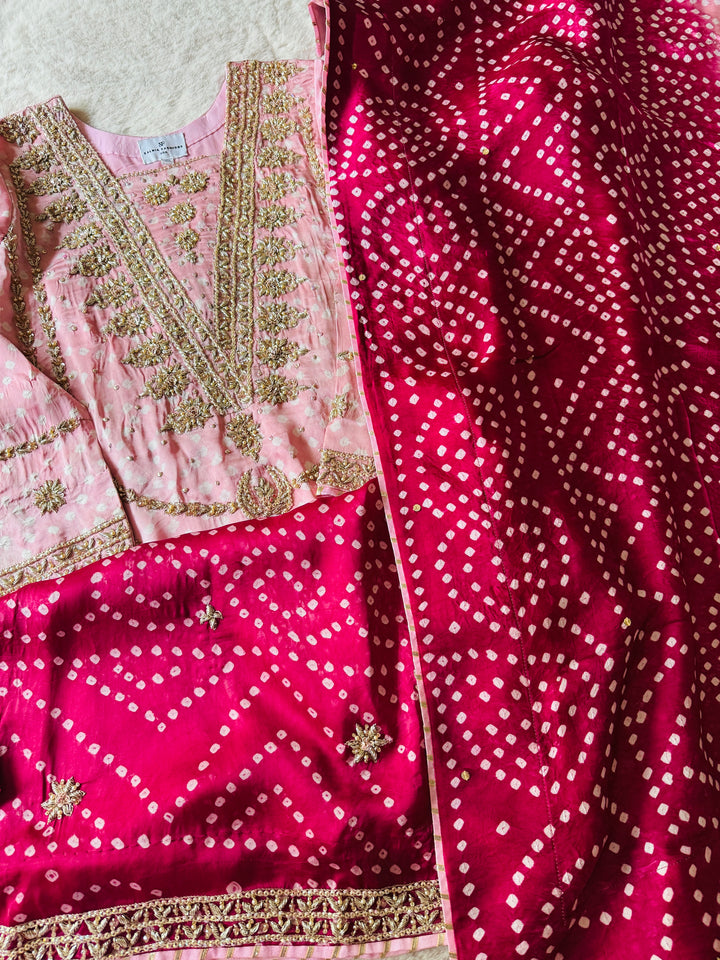 PURE SILK CHUNRI SUIT(CUSTOM SERIES) SFCH04