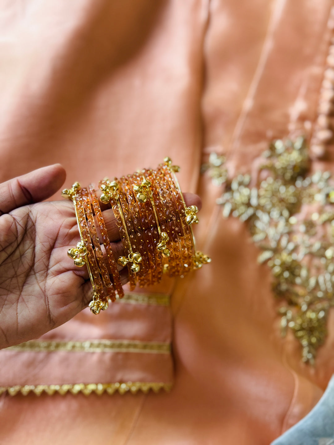 CUSTOM SERIES PURE SILK CHUNRI FROCK CHSF12