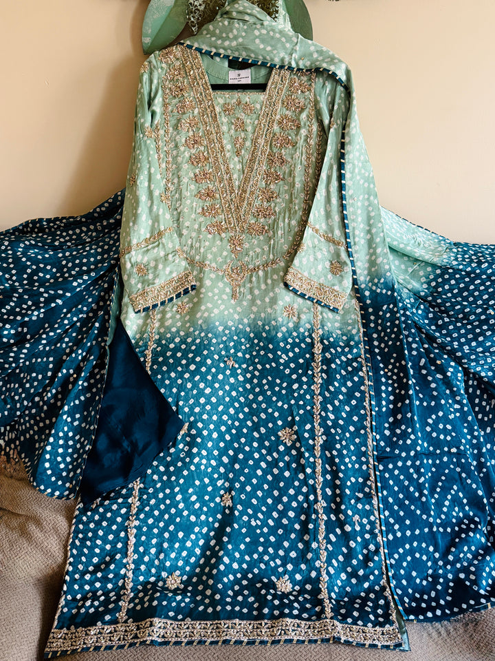PURE SILK CHUNRI SUIT(CUSTOM SERIES) SFCH01