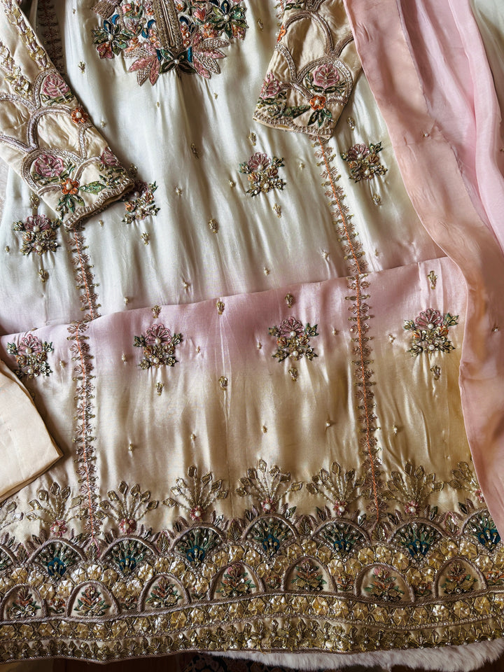 HEAVY PURE SILK CUSTOM WEDDING WEAR MUSF11