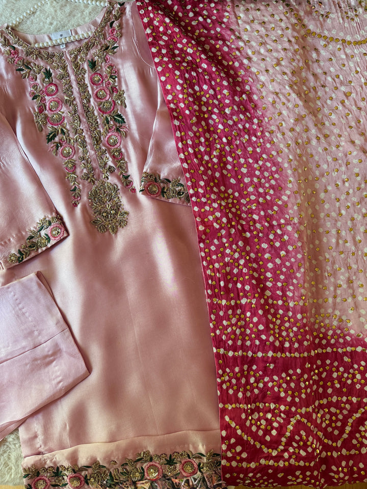 CUSTOM SERIES PURE SILK CHUNRI SUITS CHSF10