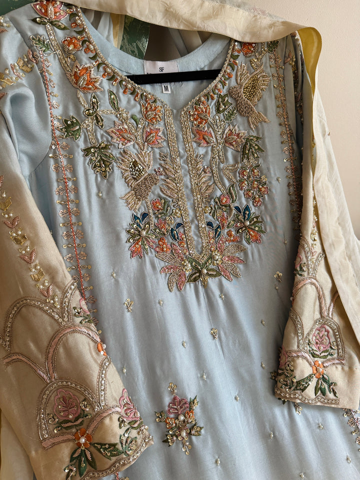 HEAVY PURE SILK CUSTOM WEDDING WEAR MUSF10