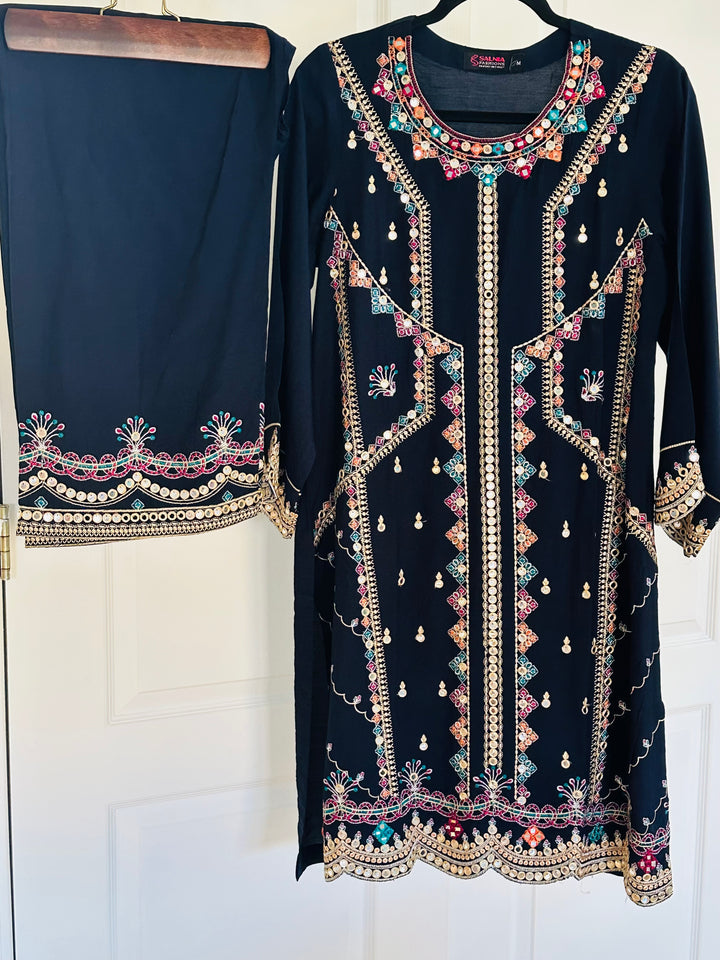 EMBROIDERED CO-ORD SHIRT/PANT MQ14