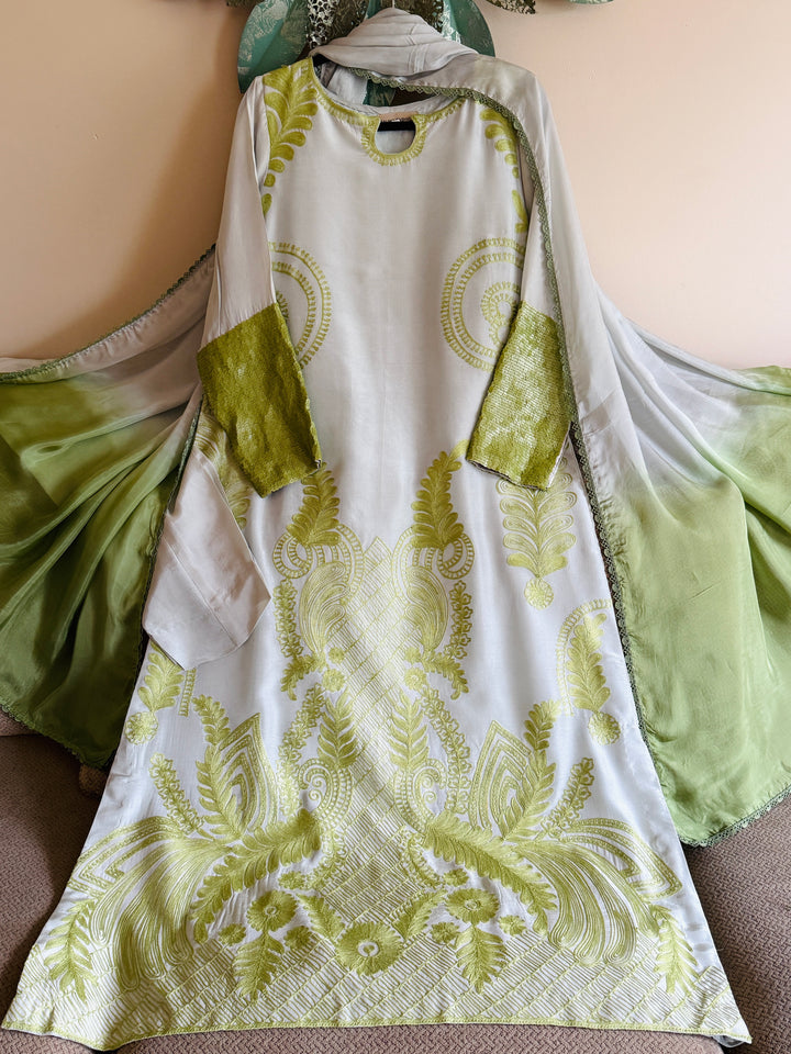 EMBROIDERED SILK KAFTAN SFKF50
